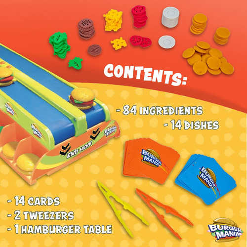 Fotorama Burger Mania Sizzling Build-a-burger Game, Cinta Tr