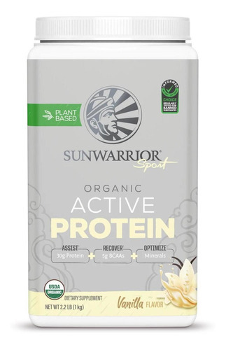 Organic Active Protein Vainilla 1 Kg Sunwarrior Sport