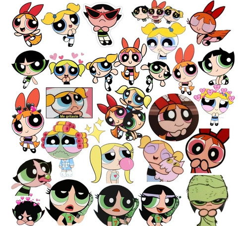 Stickers Chicas Súper Poderosas Pack De 20 Stickers Surtidos