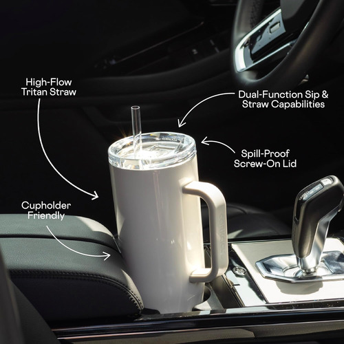 Taza Térmica Corkcicle Cruiser 40 Oz, Aislante, Con Asa Y Po