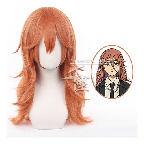 Peluca Chainsaw Man Angel Devil Cosplay De 60 Cm