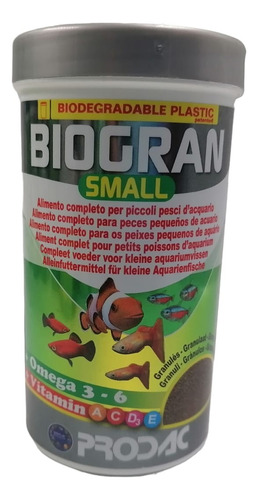 Prodac Alimento Biogran Small 130g Acuario Peces Pecera