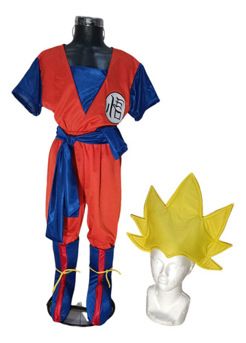 Disfraz Completo De Goku Dbz Para Niños Halloween, Cosplay Naranja 2 Años