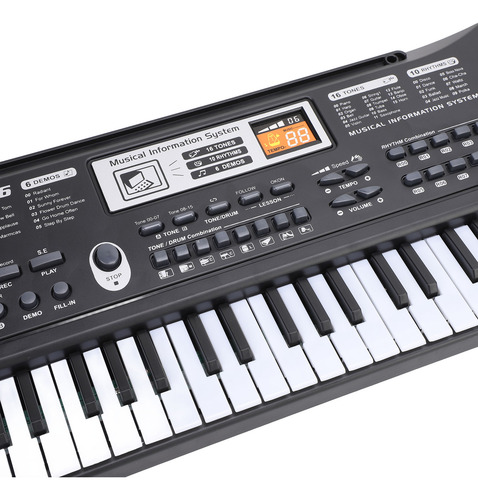 Teclado Electrónico Para Niños, Micrófono De Piano De 61 Tec