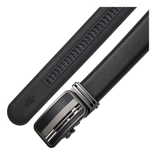 Cinturón Con Hebilla Automática Para Hombre Cinturón De Piel
