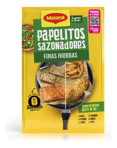 Hoja Sazonadora Jugoso Al Sartén® Finas Hierbas 23.4 G Maggi