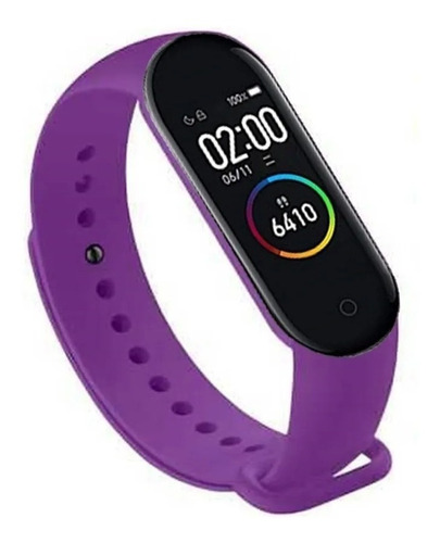 Smart Band 2024 Malla Violeta Sumergible Inteligente Deporte