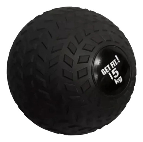Bola Medicinal Slam Ball 15 Kg Cross Funcional Color Negro