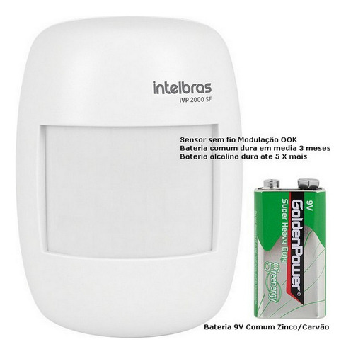 Kit Alarme 4 Sensor Presença Sem Fio Amt 2018e App Intelbras