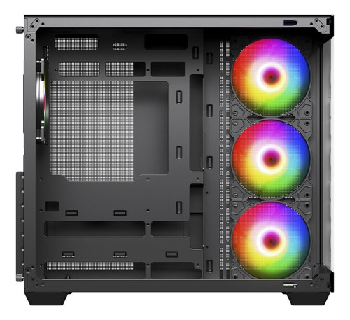 Gabinete Gamer Superframe Fusion, Mid Tower, Preto, Sem Fan