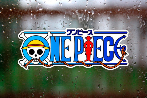 One Piece Logo Calco Sticker Vinilo Troquelado