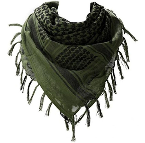 100% Algodón Militar Shemagh Árabe Táctico Desierto Keffiyeh