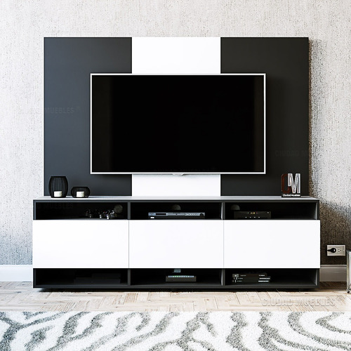 Combo Mesa Tv Led + Panel Para Tv - Rack Moderno - Living