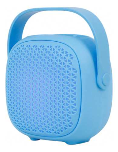 Mini Parlante Bluetooth Portátil Recargable Luces Led Fm Rojo