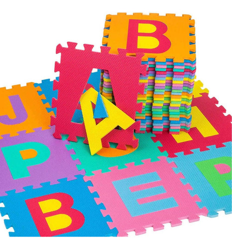 Tapete Educativo Letras Numero Interactivo Foamy Niños 10pcs