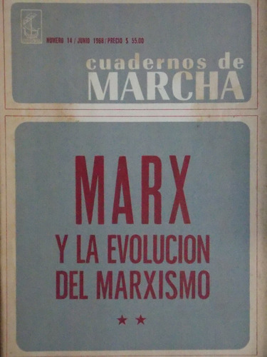 Cuadernos De Marcha Nº 14, 1968, Marx Y La... ,3ce5