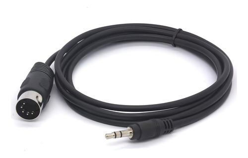 Piihusw Cable Midi, 3,5 Mm 1/8 Pulgadas Trs Estéreo Macho A 5 Pines Din Plug Cable Convertidor Cable De Audio (1,5 M)