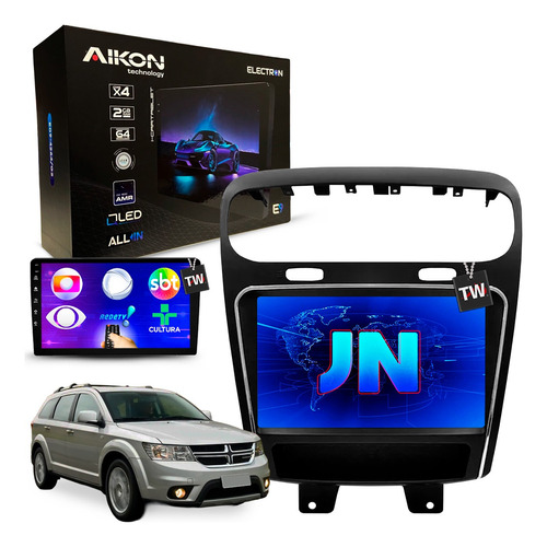 Multimídia Aikon Electron Dodge Journey 12-16 C/ Tv Full Hd