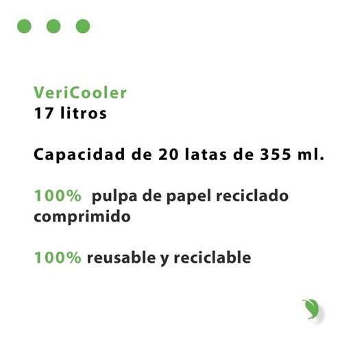 Imagen 5 de 6 de Hielera Ecológica. Reusable Y 100% Reciclable.