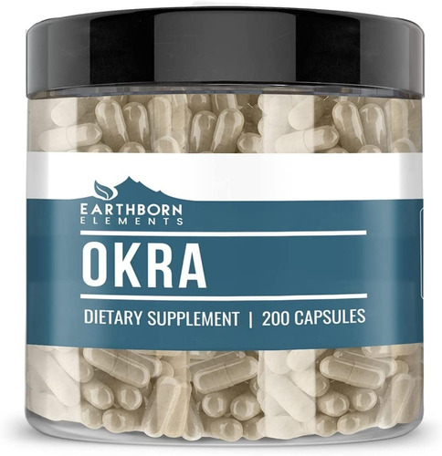 Earthborn Elements  Okra Extract  425mg  200 Capsules