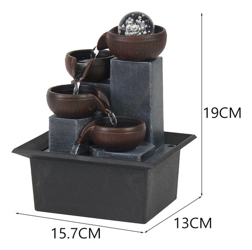 Fonte De Mesa Meditação Relaxante Quarto Fonte Cachoeira