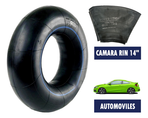3pz Camara Para Llanta Rin 14 Automovil Carro Gr14 G14