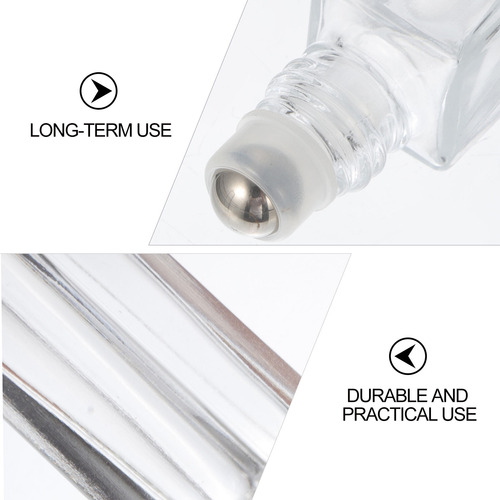 Botellas Enrollables De Perfume Vacías De Vidrio De 10 Ml, 5