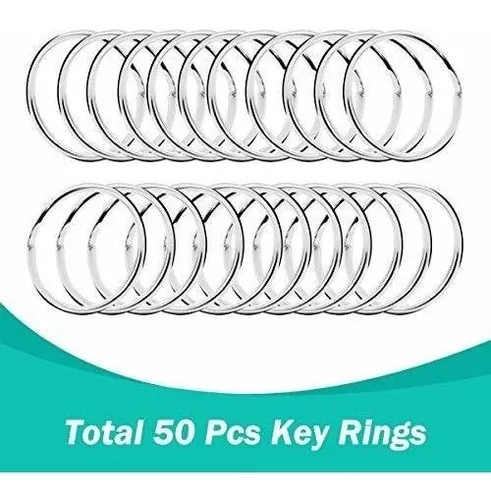 100 Pcs Premium Swivel Snap Hooks with Key Rings,Metal Lanyard