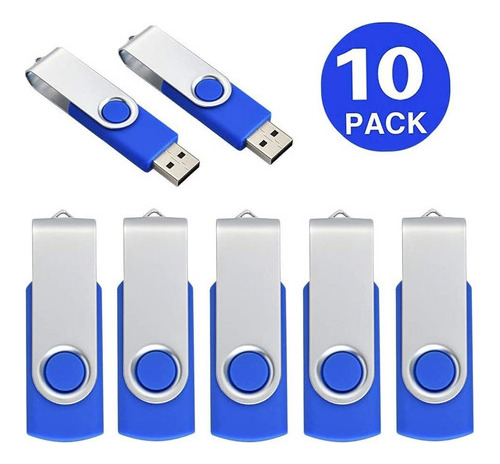 Aiibe Paquete De 10 Unidades De Memoria Flash Usb De 4 Gb