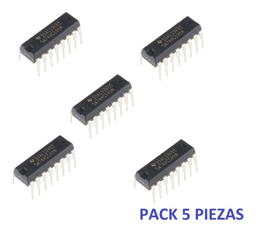 Pack Circuito Integrado 74hc595 Registro 8bit Serie-paralelo