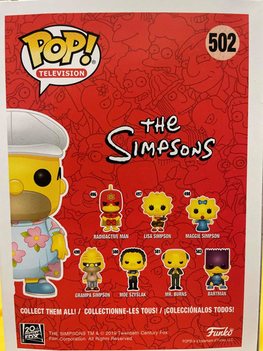 Funko Homer Muumuu Sticker Hot Topic (homero Muumuu) (Usado)