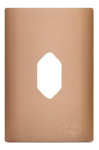 Placa Para 1 Tomada Vertical 4x2 - Novara Ouro Rose