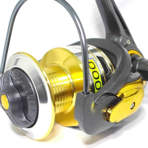 Molinete Para Pesca Maruri Dx 4000 3 Rolamentos Cor Dourado Lado da manivela Direito/Esquerdo