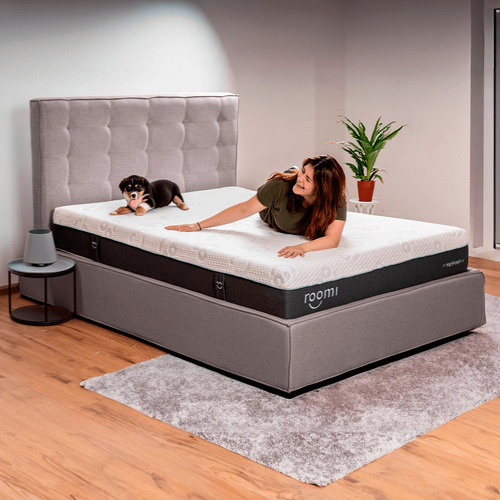 Cabecera Individual Roomi Diseño Moderno Color Gris Rs