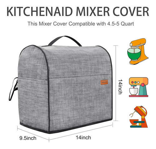 Funda Para Batidora De Pie Compatible Con Mezcladora Kitchen