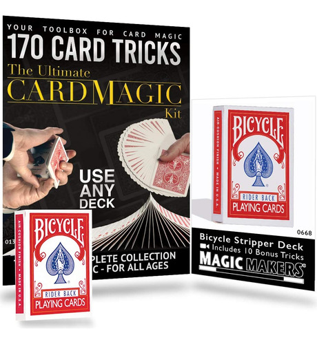 Ultimate Card Magic Kit 170 Efectos De Cartas Con Mazo De St