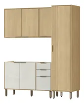 Comprar Cocina Modular Gloria 3 Piezas Mdp 15mm Premium Bajo Mesada Guías Telescópicas Aéreo Alacenas Y Panelero
