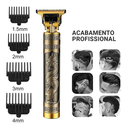 Imagem 10 de 12 de Maquina De Acabamento E Cortar Cabelo Sem Fio