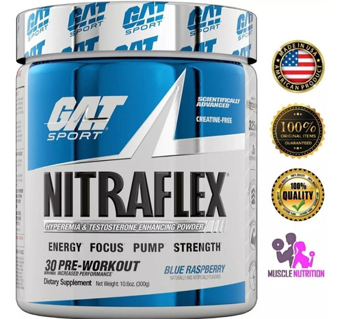 Nitraflex Gat Sport Pre Entreno 30 Servic Registro Sanitario