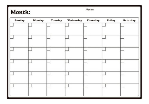 Calendario Nevera Calendario Magnético De Borrado En Seco