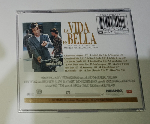 La Vida Es Bella - Cd Soundtrack + Dvd - C*f (Usado)