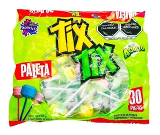 Paleta Sonric´s Tix Tix Sabor Acido 30 Pzas Dulce Mexicano