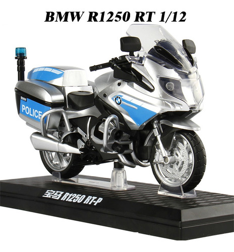 Moto Metal Miniatura Bmw R1250rt Con Luces Y Sonido 1/12