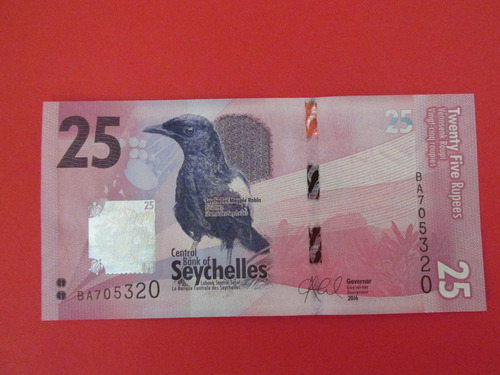 Billete Africa Republica De Seychelles 25 Rupias Unc Raro
