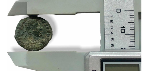 Wow Moneda Romana De Cobre Antigua Encapsulada Y En Su Caja (Usado)