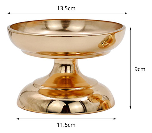 Serving Display Tray Metal Fruit Plate Flower Pot Stand S