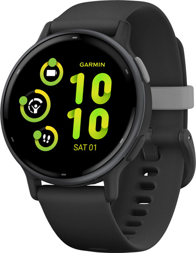 Smartband Garmin vivoactive 5 Vivoactive 5 1.2" caixa 42mm, pulseira  preta 010-02862