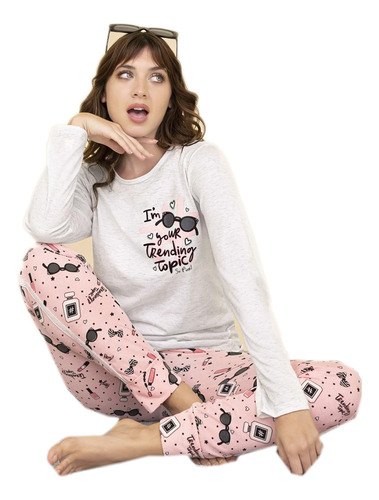 Pijama Dama Invierno So Trending Topic So Pink 11661