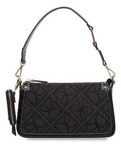 Lady Bag Cloe Para Mujer Textil Con Monedero Color Negro