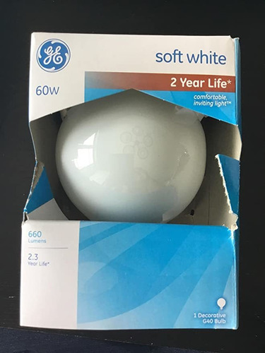 Ge Foco Globo Decorativo G40 60 W 660 Lúmenes Med Base 6 - 1